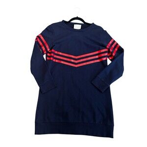 SAIL TO SABLE Dress Womens Size Medium Navy Blue Red Nautical Classic Coastal